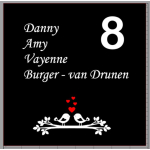 Naambord Vogels op tak